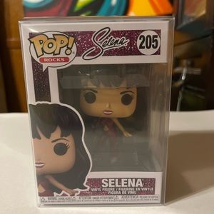 Selena Funko Pop! #205 Selena Burgundy Diamond Glitter w/ extra protective case